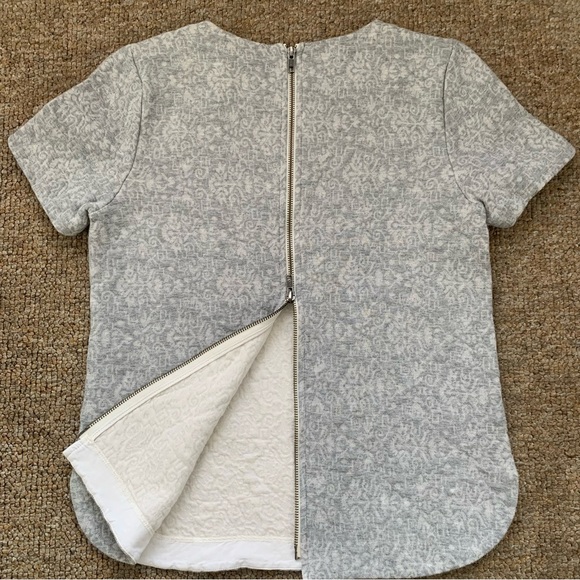 J.Crew Jacquard Back Zip Sweatshirt Small - Picture 8 of 9